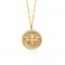 bee pendant necklace -18k gold plated silver