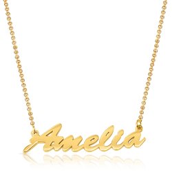 personalized name necklace - 18k gold plated personalized name necklace - 18k gold plated