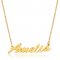personalized name necklace - 18k gold plated