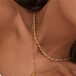 Twisted Rope Chain Necklace Twisted Rope Chain Necklace