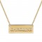 Cutout Name Bar Necklace