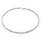 925 sterling silver cubic zirconia tennis necklace