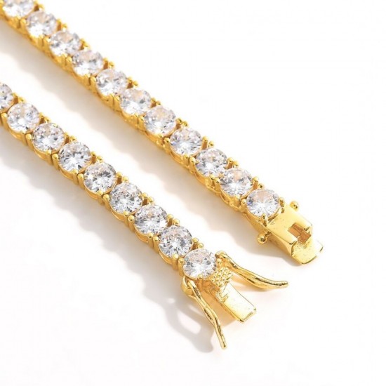 cubic zirconia tennis necklace 