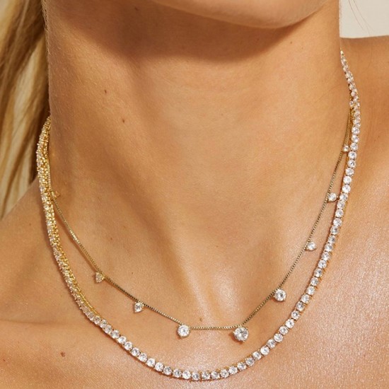 cubic zirconia tennis necklace cubic zirconia tennis necklace