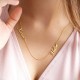 Multiple Name Necklace in 18k gold plated silver