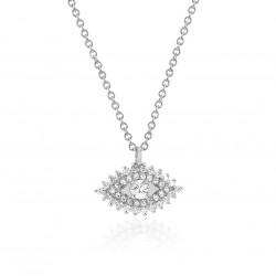 Evil eye necklace in 18k gold plated sterling silver Evil eye necklace in 18k gold plated sterling silver