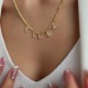 Custom name necklace with pave letters 18k gold plated Custom name necklace with pave letters 18k gold plated
