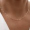 925 Sterling silver link chain with 18k gold plating