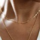 925 Sterling silver link chain with 18k gold plating