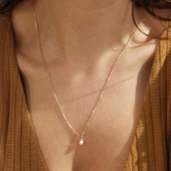 14k Gold filled pearl necklace