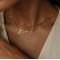 Signature style name necklace 18k gold plated silver 