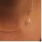 Handmade Sideways Initial Necklace in sterling silver 
