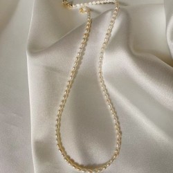 925 sterling silver rice pearl necklace 925 sterling silver rice pearl necklace