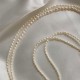 925 sterling silver rice pearl necklace