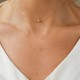 14k gold filled minimalist bead necklace