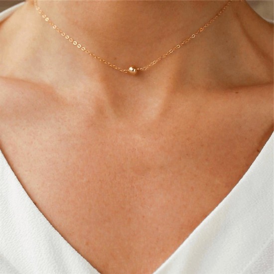 14k gold filled beaded necklace 
