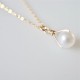 14K Gold filled natural pearl handmade necklace