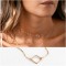Handmade square choker  necklace in 14k gold filled 