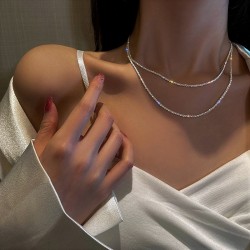 925 Sterling silver sparkling  necklace