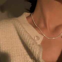 925 Sterling silver sparkling  necklace 925 Sterling silver sparkling  necklace