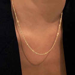 sparkling  necklace in 18k gold plated silver 