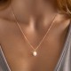 Handmade baroque pearl necklace 14k gold filled