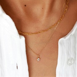 Handmade 14k gold filled birthstone necklace