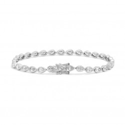 925 sterling silver cubic zirconia tennis bracelet