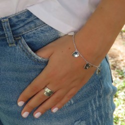 seashell bracelet in 925 sterling silver seashell bracelet in 925 sterling silver