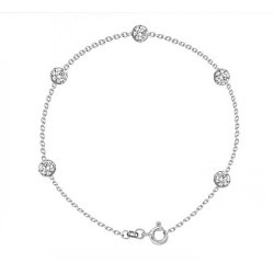 925 Sterling silver bracelet with cubic zirconia  925 Sterling silver bracelet with cubic zirconia