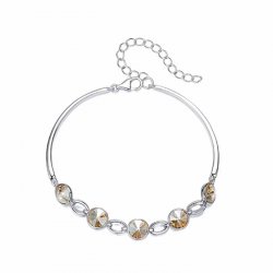 elegant silver bracelet with crystals from swarovski elegant silver bracelet with crystals from swarovski