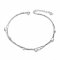 sterling silver heart anklet
