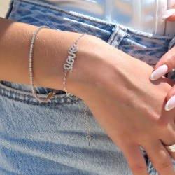cubic zirconia love bracelet cubic zirconia love bracelet