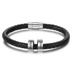 sterling silver men bracelet with custom beads sterling silver men bracelet with custom beads