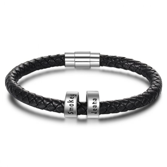 Personalized Bracelets for Men - Engraved Bracelets for Men | FARUZO |  Bracelets for men, Mens bracelet personalized, Engraved bracelet