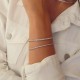 925 Sterling silver cubic zirconia tennis bracelet