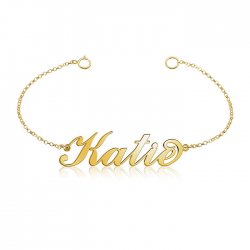 name bracelet in gold plated sterling silver name bracelet in gold plated sterling silver