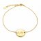 engraved bracelet - 18k gold plated