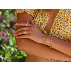 gold plated paperclip bracelet