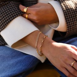 gold plated paperclip bracelet gold plated paperclip bracelet