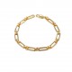 gold plated paperclip bracelet