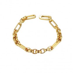 paperclip bracelet - 18k gold plated paperclip bracelet - 18k gold plated