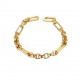 paperclip bracelet - 18k gold plated
