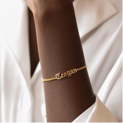 Old English name bracelet Old English name bracelet