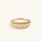 Gold Vermeil 925 Sterling Silver Dome Ring