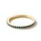 Gold Plated 925 Sterling Silver Sapphire Eternity Ring