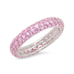 steling silver zirconia ring - light pink steling silver zirconia ring - light pink