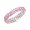 steling silver zirconia ring - light pink