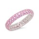 steling silver zirconia ring - light pink