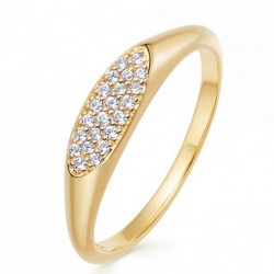 Oval ring 925 sterling silver and cz stones Oval ring 925 sterling silver and cz stones